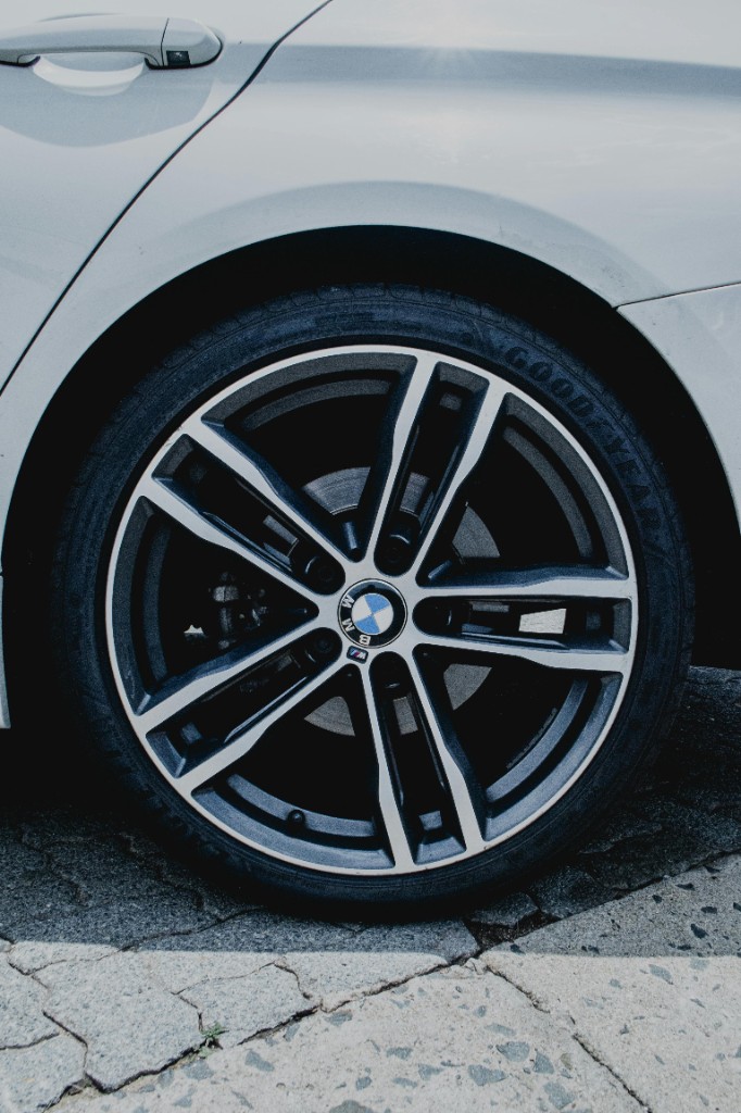 BMW M Sport rear alloy with Goodyear tyre